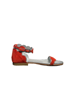 Sandal Scalloped - Röd