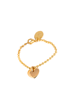 Armband kedja big heart (Guld)