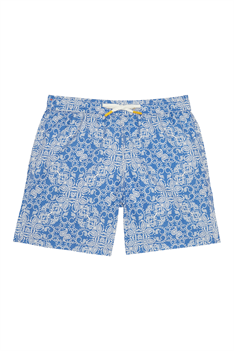 Badshorts Achille Paisley - Blå