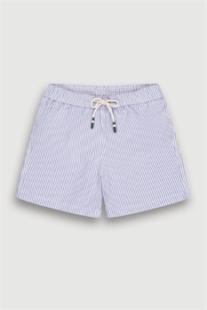 Badshorts Achille Randig (Blå)