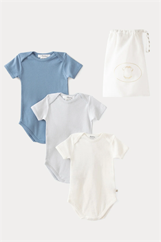 Body 3-pack - Blå/Grå/Offwhite