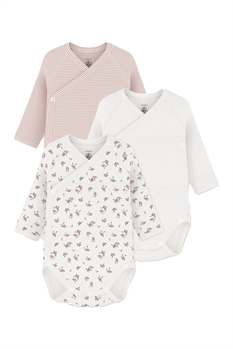 Body Bär (Vit/Rosa)
