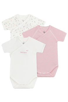 Body Blommor - Vit/Rosa