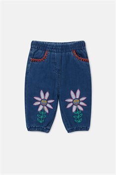 Byxa Blommor - Jeans