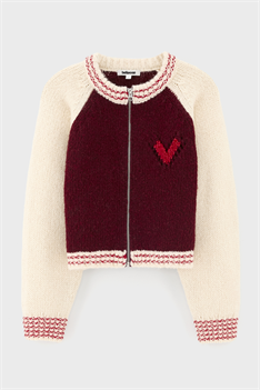 Cardigan Detik - Vinröd