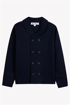 Cardigan Dubbelknäppt - Marin