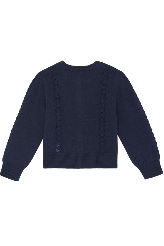 Cardigan Hålmönster