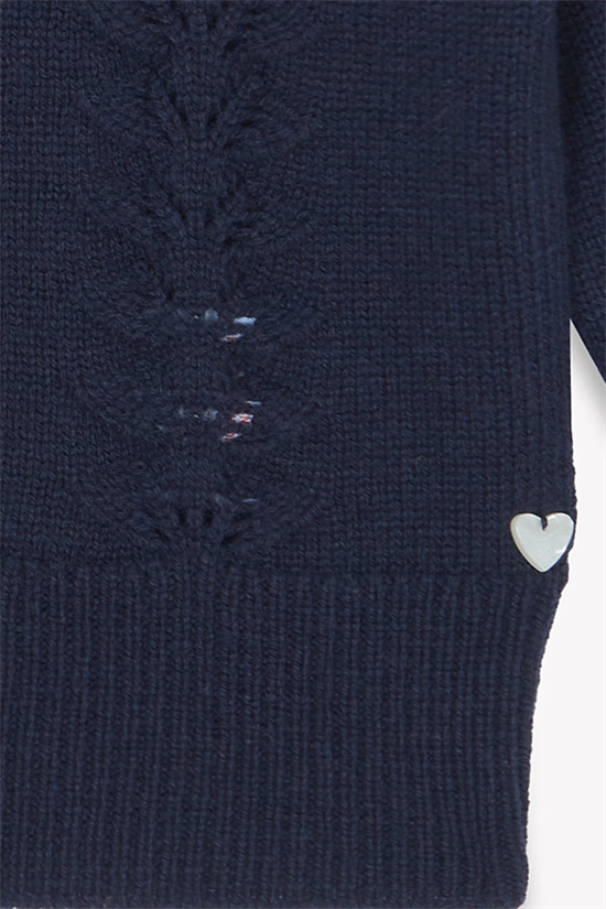 Cardigan Hålmönster