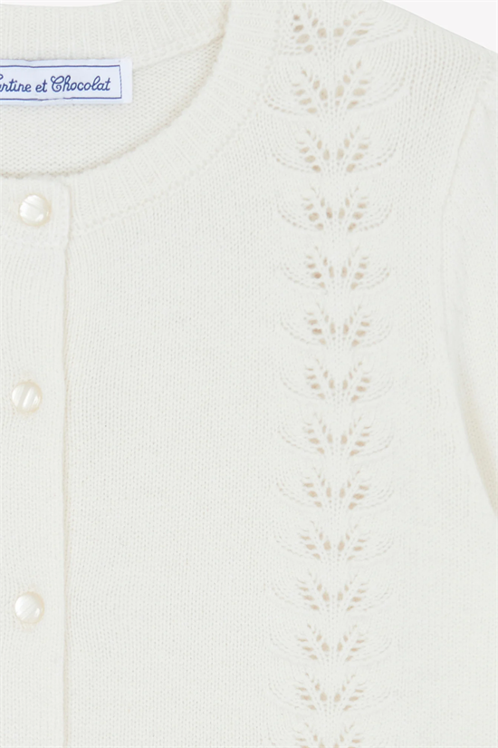 Cardigan Hålmönster