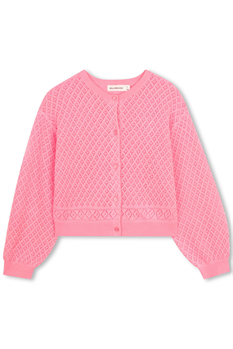 Cardigan Hålmönstrad (Pink)