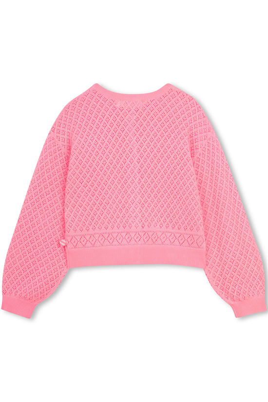 Cardigan Hålmönstrad