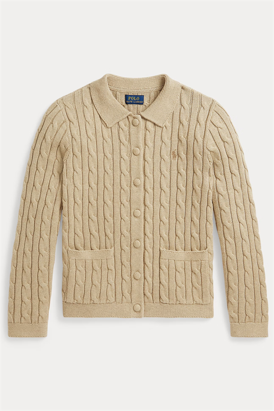 Cardigan Kabelstickad