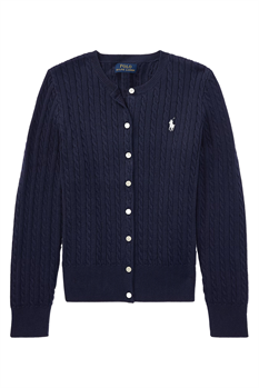 Cardigan Kabelstickad (Marin)