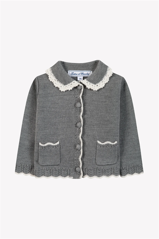 Cardigan Scalloped