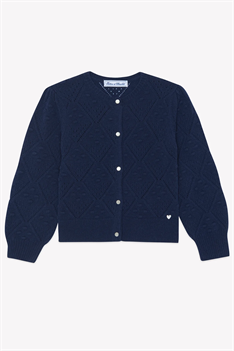 Cardigan Stickad - Marin