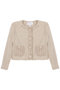 Cardigan Tweed - Beige