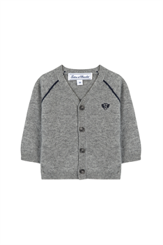 Cardigan V-ringad - Grå