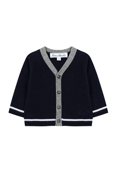 Cardigan V-ringad (Marin)