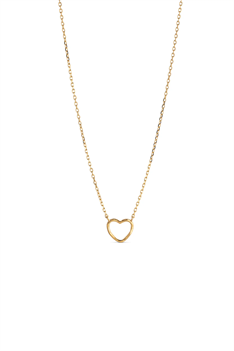 Halsband Hjärta - Guld