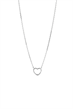 Halsband Hjärta - Silver