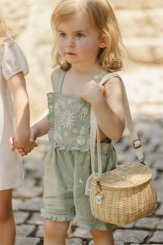 Hängselshorts Peony