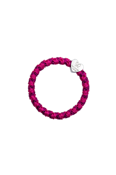 Hårsnodd Hjärta - Magenta