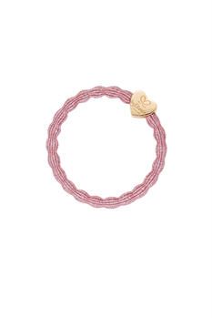 Hårsnodd Hjärta (Rosa)