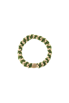 Hårsnodd Kknekki (Army/Light Beige)