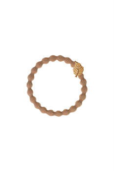 Hårsnodd Löv (Beige)