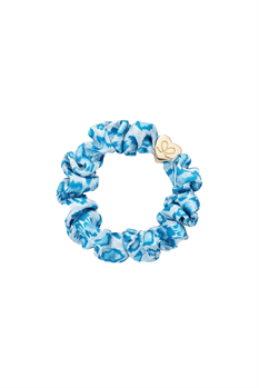 Hårsnodd Scrunchie (Blå Leo)
