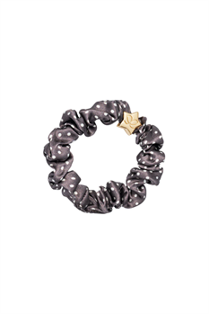 Hårsnodd Scrunchie (Mocha Polka)