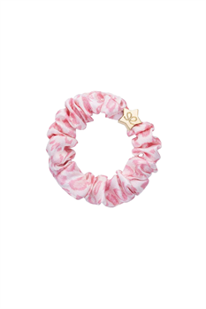 Hårsnodd Scrunchie (Rosa Leo)