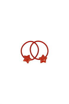 Hårsnodd Stjärna (Röd)