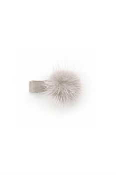 Hårspänne Pompom (Beige)