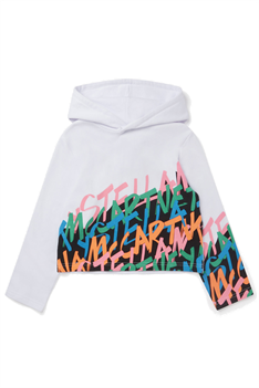 Hoodie Logo - Vit