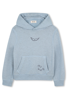 Hoodie Sanchi - Ljusblå