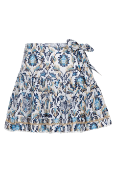 Kjol Chantal (Blå/Beige)