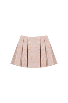 Kjol Tweed - Ljusrosa