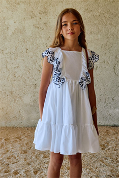 Klänning Anglaise - Vit