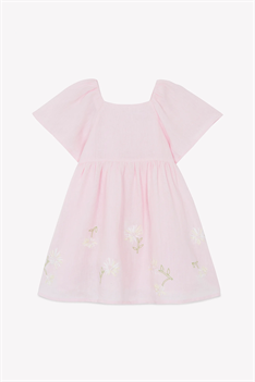 Klänning Broderi - Rosa