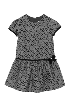 Klänning Prickar (Svart/Guld)