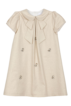 Klänning Strass - Beige