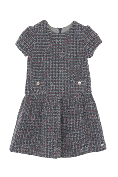 Klänning Tweed - Antracit