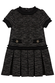 Klänning Tweed - Svart