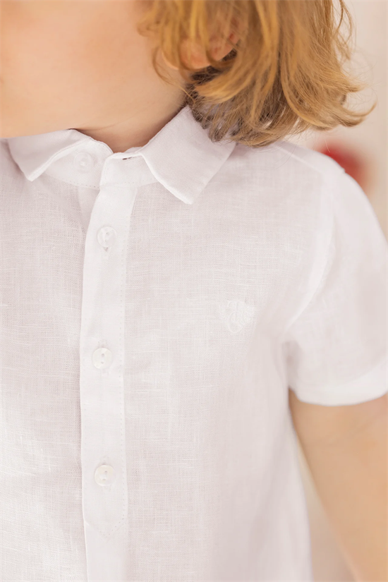 Linneskjorta Kort Ärm