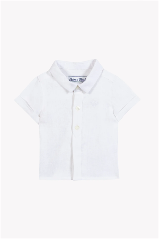 Linneskjorta Kort Ärm