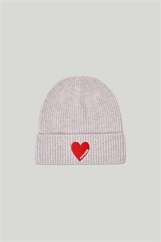 Mössa Hjärta - Grå