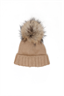 Mössa Pälstofs - Beige
