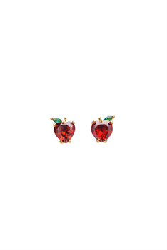 Örhänge Äpple - Röd