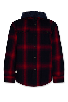 Overshirt Hallyday - Röd/Marin